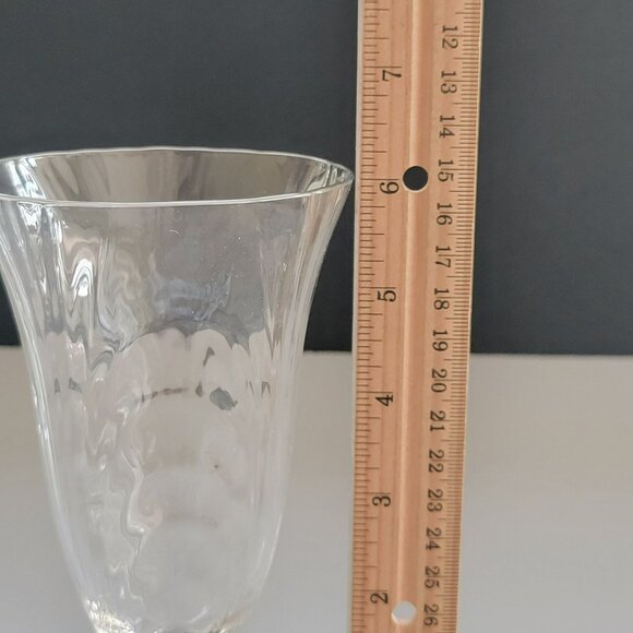 Vintage Cambridge Ice Tea Glasses Set of 2, Caprice Clear, Stem Base, Optical - Picture 6 of 7